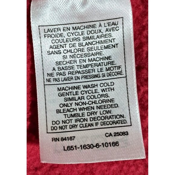 Disneyland Mickey Mouse Red Zip-Up Hoodie Medium Womens Unisex Mens Hooded Sweat - Picture 5 of 9